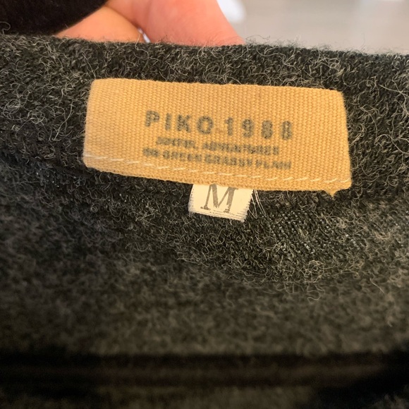 PIKO 1988 Cozy Charcoal Grey Knit Dress - Picture 2 of 4